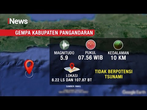 Gempa Magnitudo 5,9 SR Guncang Pangandaran, Jawa Barat, Tidak Berpotensi Tsunami- iNews Sore 25/10