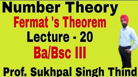 Number Theory // Fermat 