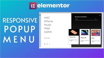 How to Create a Responsive Popup Menu in WordPress Using Elementor | Elementor Tutorial 2022