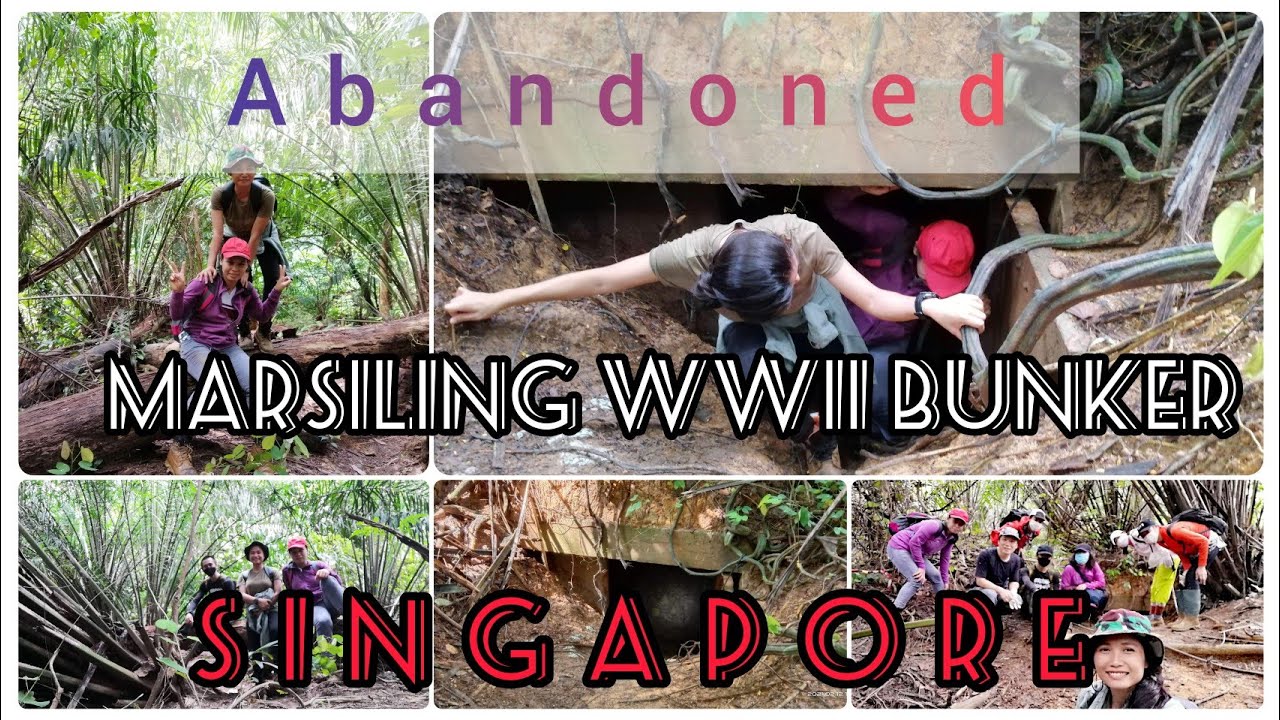 Exploring Abandoned,hidden WW11 structures @marsiling bunkers//Marsiling Adventures part2