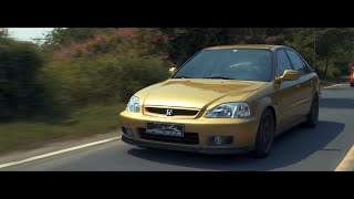 2000 Limited Sunburst Honda Civic SiR - Caribok Trailer