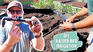 IT'S FINISHED! | DIY RAISED BED IRRIGATION SYSTEM