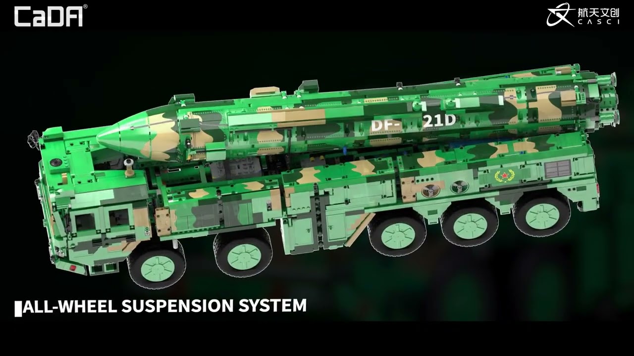 CaDA C56031 DF-21D Anti-Ship Ballistic Missile Building Block Technic Military 6351 Pcs Brick Toys