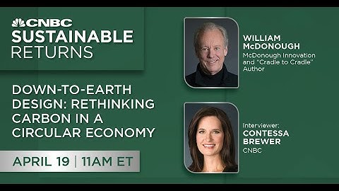 William McDonough at CNBC Sustainable Returns 2023 "Rethinking Carbon in a Circular Economy"