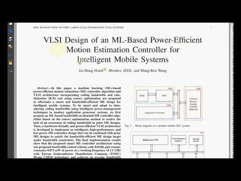 VLSI Design of an ML-Based Power-Efficient Motion Estimation Controller