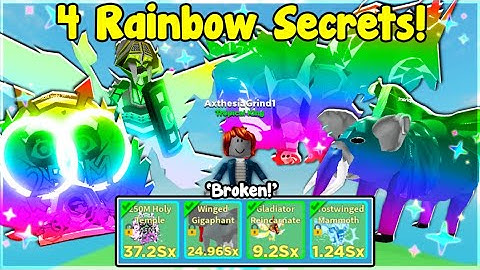 Noob With 4 RAINBOW Secret Pets! Broke The Game! 😱- Clicker Simulator Roblox
