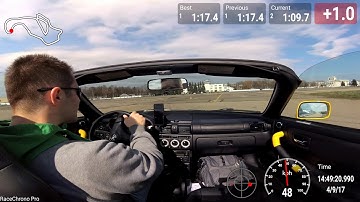 Minsk-1 Raceway #1 2017 - my first RaceChrono overlay video