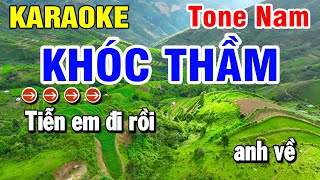 Karaoke Khóc Thầm - Tone Nam Nhạc Sống Beat Hay Dễ Hát