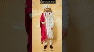 Latest men sherwani collection | groom sherwani outfits design ideas | traditional design | #shorts
