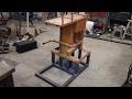 Converting a manual Compressed Earth Brick machine to hydraulics video 2