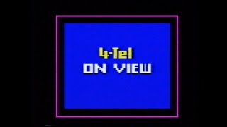 Channel 4 - Closedown, 4-Tel On View - 12th October 1993