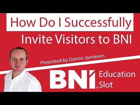 How Do I Successfully Invite Visitors to BNI?