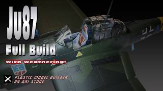 Revell Ju87G-1Tank Buster 1:48 Full Build Plastic Model With Weathering Techniques
