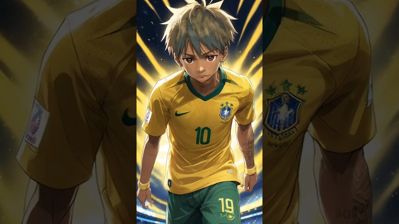 ai generated video Neymar anime