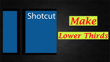 How to Make Lower Thirds Using Shotcut