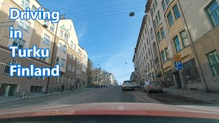Driving in Turku, Finland