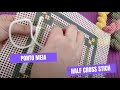 Tapeçaria/Tapestry - Como bordar - Learning to embroider - Ponto Tela/Meia - Half Cross Stitch