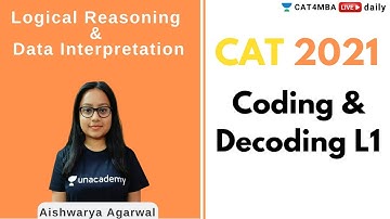 CAT 2021 | Coding and Decoding -1 | By Aishwarya Agarwal