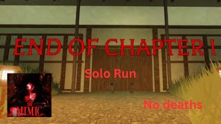 The Mimic Control Chapter 1 completed! | Solo running The Mimic | #roblox #themimic