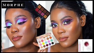 *NEW* MORPHE X MADDIE ZIEGLER THE IMAGINATION PALETTE  + DEEP GLAM FACE PALETTE  REVIEW |DARK SKIN