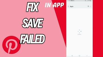 How To Fix And Save Failed On Pinterest App
