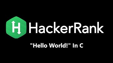 HackerRank - " Hello, World! " Solution in C - #HackerrankSolutions-1