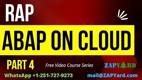 FREE Video Series Part 4 - ABAP RESTful Application Programming & ABAP on Cloud