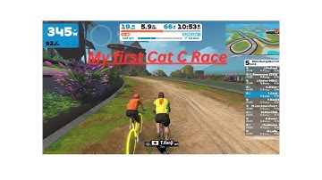 My first Cat C Zwift race