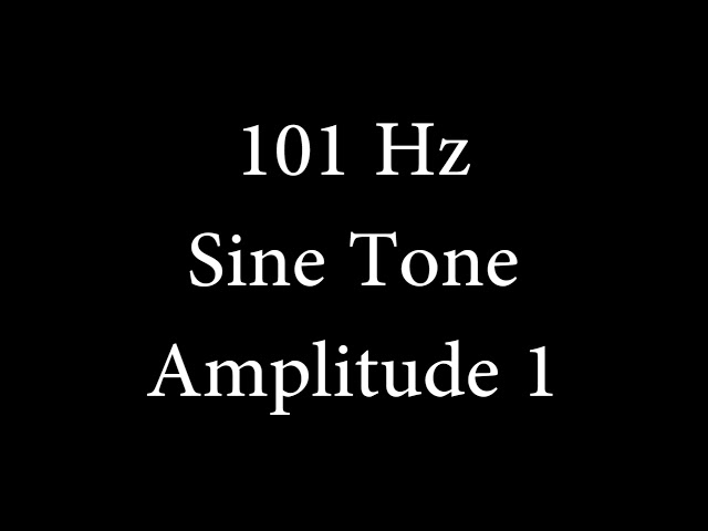 101 Hz Sine Tone Amplitude 1 class=