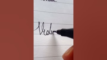 Vidusini name in cursive writing #cursive#writing#vidusini#khushicursivewriting#short