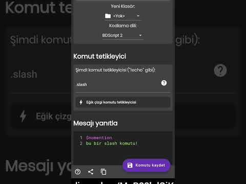 bdfd slash komut