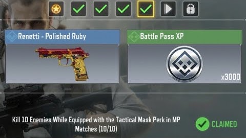 Call Of Duty Mobile Kill 10 Enemies While Equipped with the Tactical Mask Perk in MP Matches