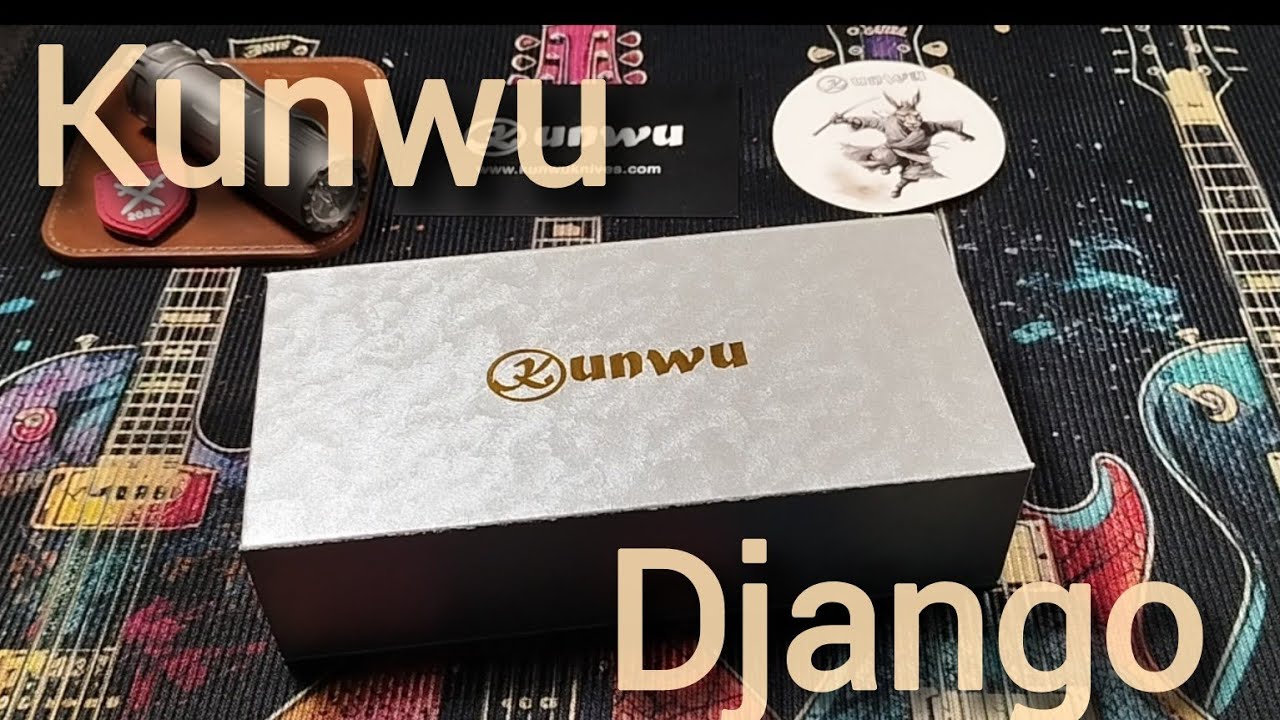 Messervorstellung - Kunwu Django Titan Orange Peel/Elmax - High End Crossbar Lock Folder