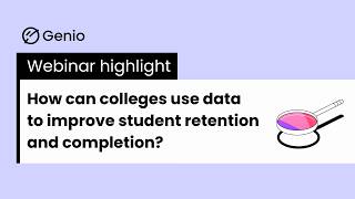 How can colleges use data to improve student retention and completion?