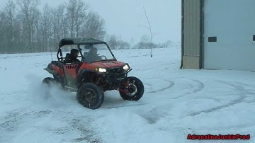Polaris RZR XP Cyclone Spin in the Snow - High Speed Doughnuts