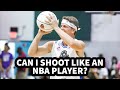 CAN I SHOOT LIKE AN NBA PLAYER? (3 Point Shooting Drills with NBA Trainer)