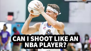 CAN I SHOOT LIKE AN NBA PLAYER? (3 Point Shooting Drills with NBA Trainer)