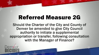 Denver Decides forum: Ballot Measure 2G — Expand Council Budgeting Authority