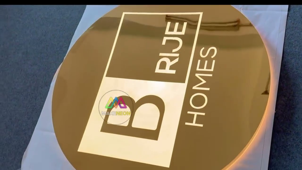 Metal Backlit Light Box Sign - Custom Laser Cut LED Light Box for Interior, Outdoor, Business