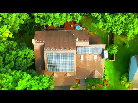 Golden Electric MN Drone Video Solar Installation Finished Project