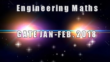 Lecture-2 Gate 2018-Engineering Maths for ECE in Hindi