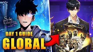 Solo Leveling Arise GLOBAL DAY 1 FULL GUIDE!! (mistakes, reroll, best hunters, Sung, banners & more)
