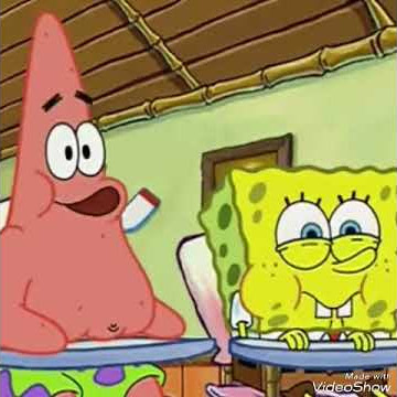 Status wa lucu spongebob & patrick Libur di rumah aja