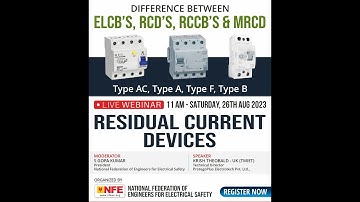 RESIDUAL CURRENT DEVICES (RCD’s)