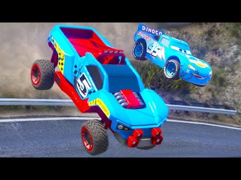 HOT WHEELS CARS DINOCO RACE CHALLENGE (Dinoco Lightning Mcqueen)