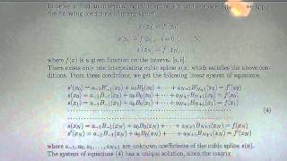 Cubic Polynomial Splines