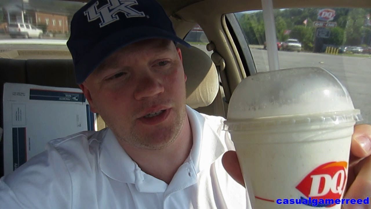 Reed Reviews - Dairy Queen Peanut Butter Milkshake - YouTube