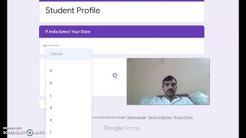 Google Forms Tutorial/Drop-down option and Sub-sections