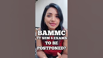 MUMBAI UNIVERSITY TY BAMMC SEM 6 EXAMS 2023 TO BE POSTPONED #ytshorts #shorts