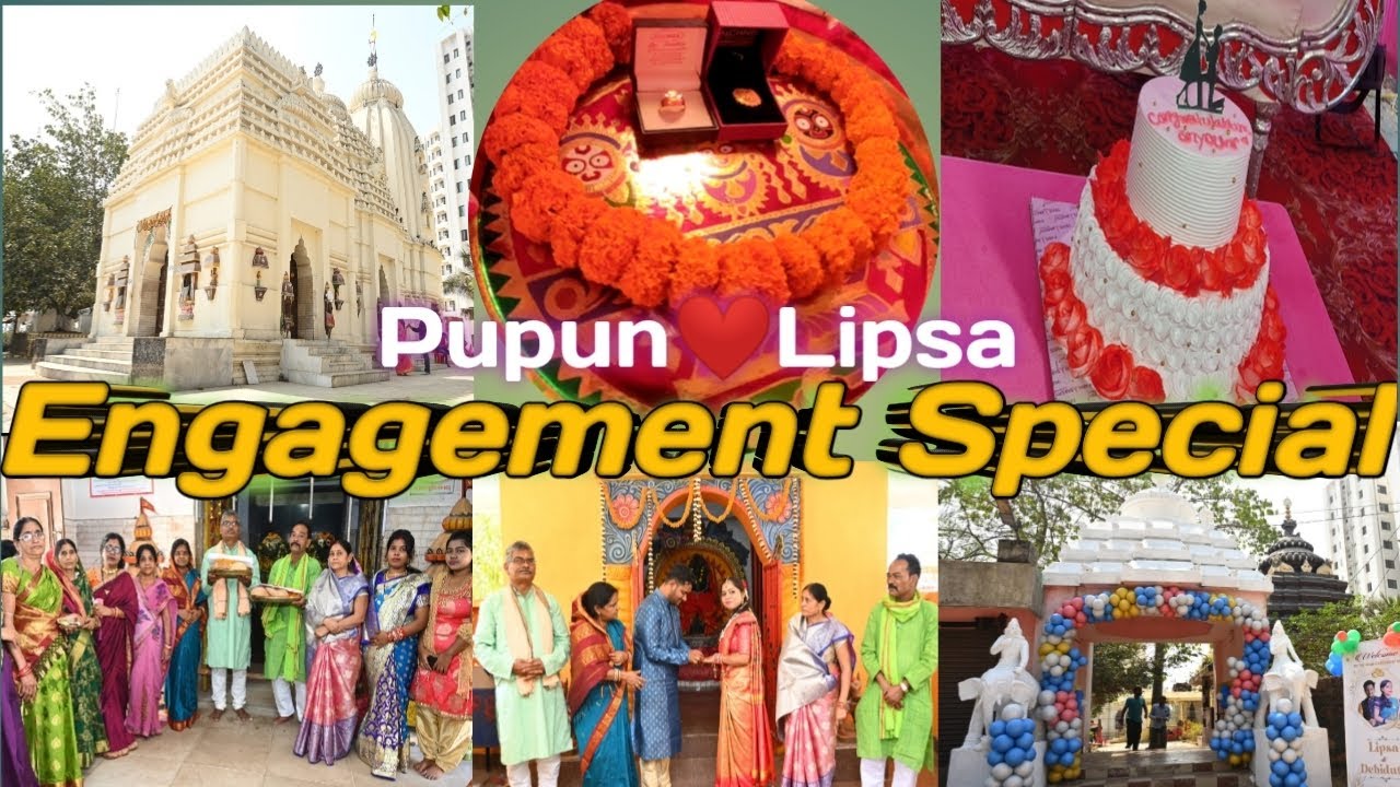 Engagement Special Video#At Jagannth Temple#Ring Ceremony#Pupun💍Lipsa#Nirbandha Puja#Photoshoot